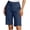 Navy, variant on UVEASISHA Womens Golf Shorts Loose Fit Bermuda Shorts Flap Front Chino Shorts Dressy Casual Work Shorts with Pockets Pantalones de verano para mujer Army Green XL