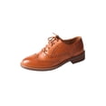thumbnail image 2 of TMA EYES Baroque Retro carved British Style Lace-up Oxford Women's Casual Leather Shoes, 2 of 5