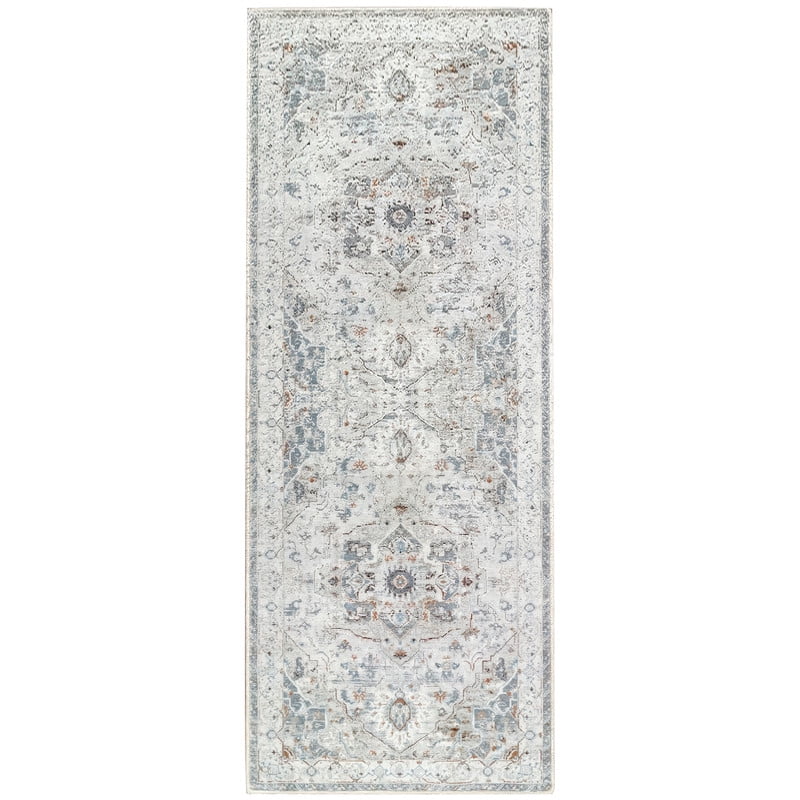 Aonewoe 2x6 Boho Runner Rug for Hallway Non Slip Washable Kitchen Runner Rug Soft Carpet Rug Runners for Hallway Kitchen Bathroom Bedroom Entryway