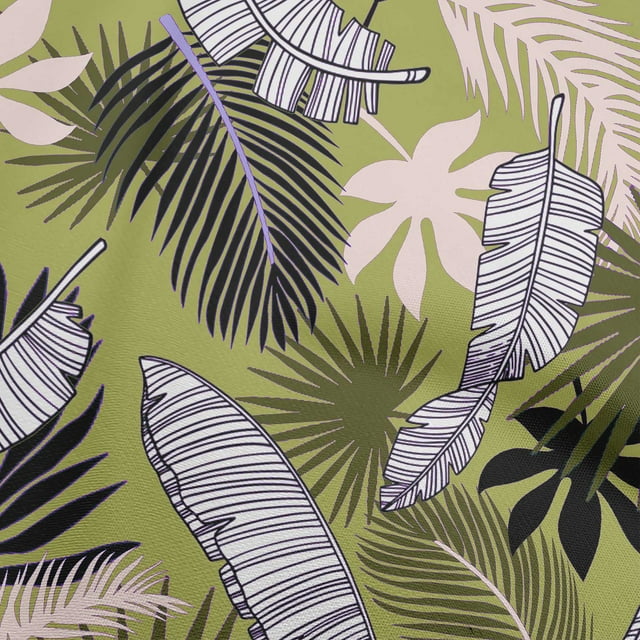 oneOone Silk Tabby Lime Green Fabric Tropical Sewing Craft Projects Fabric Prints By Yard 42 Inch Wide