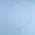 thumbnail image 3 of Women Boho Heart Pendant Necklace Silver Hollow Heart Long Necklace, 3 of 5