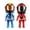 CC1-Blue+Red, variant on Mini Moto Helmet Heroes Transforming Ornaments With Hidden Racers Inside Motorcycle Helmet Action Figure With 360 Degree Articulated Joints For Desk Decor