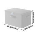 thumbnail image 3 of Cinvoph Foldable Cloth Storage Cubes with Lock Space-Saving Closet Drawer Organizer Foldable Containers for Clothes Underwear Socks, Dresser Storage Baskets Ideal for Home Closets 18"x12"x12", 3 of 6