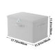 thumbnail image 3 of Caja de almacenamiento grande con cerradura - Organizador plegable de armario de 45x30x30cm para ropa, colchas y viajes - Asa resistente a la humedad y reforzada, 3 of 6