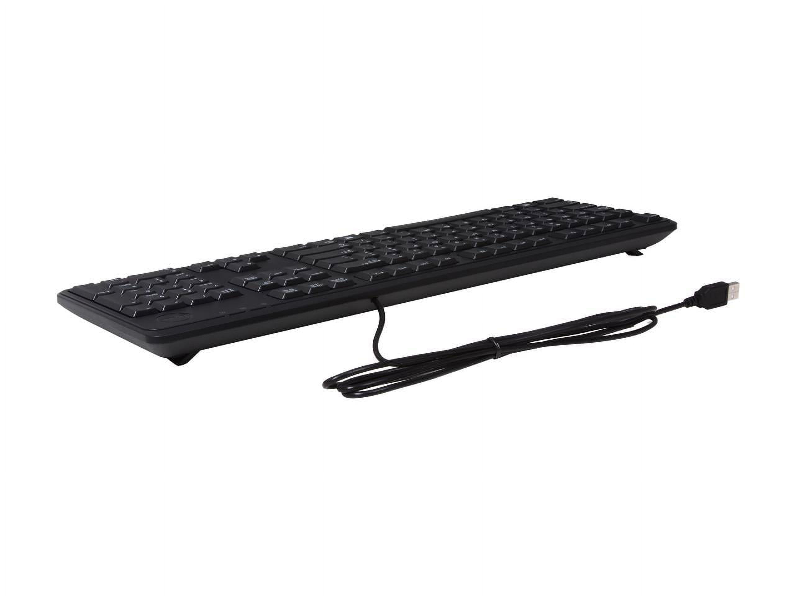 Dell KB212-B USB Wired Keyboard QuietKey 104-Key Black C638N