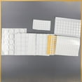 Transparent round acrylic doublesided adhesive 1mm white paper double