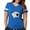 Royal Blue, variant on CafePress - Ace Spades Flush T Shirt - Womens Football Shirt