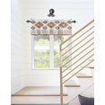 thumbnail image 6 of Mid Century Valance Curtain for Kitchen,Aztec Diamond Boho Stripes Window Valances,Abstract Geometric Rod Pocket Curtain Ethnic Style Window Treatment for Bedroom Bathroom Laundry Room, 6 of 6