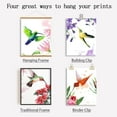 thumbnail image 7 of 1set 9 PCS Hummingbirds Unframed Canvas Prints Watercolor Wall Art Print Birds with Flower Canvas Print Animals Artwork Abstract Painting Vintage Wall Decor for Bedroom Office Decoration, 7 of 7