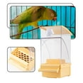 thumbnail image 6 of Automatic Bird Feeder Clear Design Easy Installation Food Container for Small Medium Birds, 6 of 9