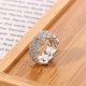 thumbnail image 4 of Anillo de Hip Hop Punk para hombres y mujeres, cadena de eslabones cubanos Iced Out, encanto ostentoso, joyería de circonita cúbica Micro pavé, joyería de rapero, 10mm, 4 of 5