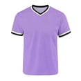 thumbnail image 5 of Aofany Mens Big and Tall T-Shirts Casual Solid Color Pullover Shirt Plus Size V Neck Tops for Men Stylish, 5 of 7