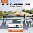 thumbnail image 2 of Van Roof Ladder Rack, 2 Bars Alloy Steel Roof Racks, 500 LBS Capacity Rain-Gutter Roof Rack, Adjustable Length 35.8"-57.5", Van Ladder Rack Compatible with Chevrolet Express, GMC Savana, etc, 2 of 6