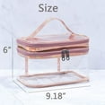 thumbnail image 2 of Bolsa de maquillaje, artículos esenciales para bolsa de viaje, bolsa de aseo grande para viaje en tren para regalos de mujeres y niñas, almacenamiento de estuche para bolsa de cosméticos, artículos de tocador de tamaño de viaje para cepillos, organizador de joyas, accesorios JM, 2 of 4