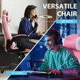 thumbnail image 7 of CL.HPAHKL PC Gaming Chair, Office Chair High Back PU Leather Ergonomic Computer Chair with Lumbar Support, Height Adjustable Video Game Chair Gaming Chair for Adults, Pink, 7 of 7