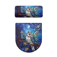 thumbnail image 5 of HELLHERO Owl Pattern Cozy for Bathroom Accessories Fits All Toilet Shapes Toilet Cover Soft Universal Elastic Installation, 5 of 8