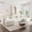 Beige, variant on MIKIBAMA U Shaped Sectional Sofa, Modular Couch Set, Light Coffee Chenille, 3-Seater