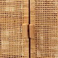 thumbnail image 6 of Baxton Studio Vivan Natural Brown Rattan and Mahogany Wood Storage Cabinet, 6 of 11