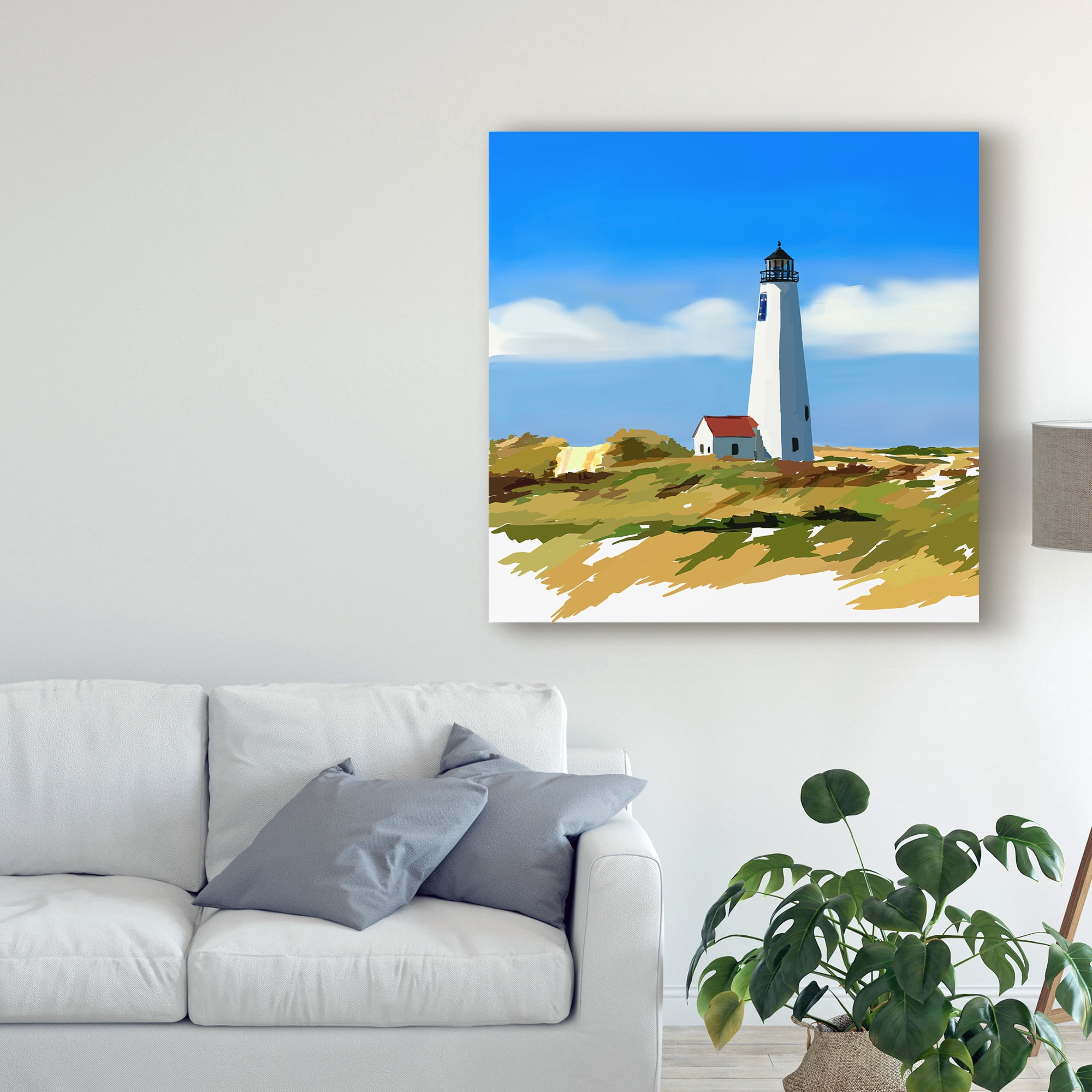 Trademark Fine Art 'Lighthouse Scene IV' Canvas Art by Emily Kalina