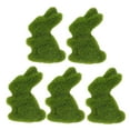 thumbnail image 6 of PAMINGONO 5Pcs Artificial Animals Flocked Bunny Figurine Rabbit Sculpture 3.1x2x1.2in, 6 of 8