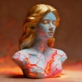 thumbnail image 6 of Broken Soul Fiery Girl Resin Statue with LED Light, Gothic Home Decor Ornament for Living Room Office Desk, Fantasy Art Sculpture Collectible Figurine, 6 of 6