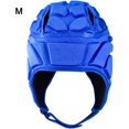 thumbnail image 2 of Casco protector de fútbol con carcasa blanda, cascos de rugby, casco acolchado suave, casco de fútbol con bandera ajustable, casco de fútbol, protección para la cabeza de portero de fútbol para, 2 of 7