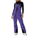 thumbnail image 2 of Insulated Ski Jumpsuit Insulated Waterproof Bib Overalls Snowboarding Winter Athletic Pants Windproof Warm Ski Overalls, 2 of 4