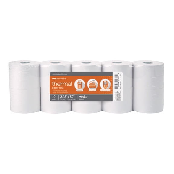 OfficeMax BPA-Free Calculator/POS Rolls, 2-1/4 x 50'