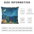 thumbnail image 5 of PHYHOO  Kids Camping Throw Pillow Covers,Blue Starry Sky Pillow Covers for Kids Boys Girls,Happy Camping Cushion Covers,Western Rustic Farmhouse Decorative Pillow Covers, 5 of 5