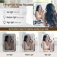 thumbnail image 3 of Mini Skincare Fridge with LED Makeup Mirror, Portable Cosmetic Cooler for Desktop & Travel Use, 3 of 9