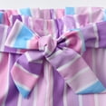 thumbnail image 5 of Toddler Baby Girl Clothes Ruffle Short Sleeve Tops and Colorful Shorts Outfits Set Purple 18-24 Months, 5 of 6