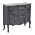 thumbnail image 2 of Home Fare Handpainted Parisian Two Door Hall Chest in Weathered Black, 2 of 7