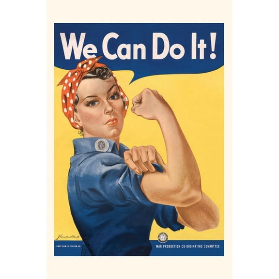 Pocket Sized - Found Image Press Journals: Vintage Journal We Can Do It Poster (Paperback)