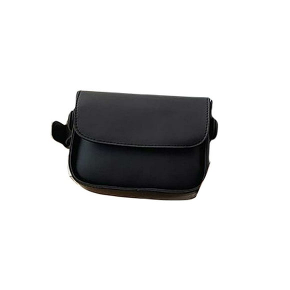 Sonducket Bolso de hombro de PU para mujer, estuche de almacenamiento, bandolera, bolsos de Color sólido, organizadores, bolsas de mensajero portátiles, Bolsas de mensajero y de hombro Negro Sonducket AP012389-02B
