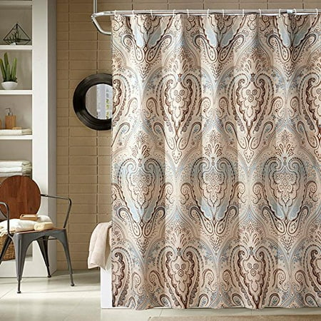 Popeven Luxury Shower Curtain Extra Long Set Popeven Luxury Shower Curtain Extra Long Set Watherproof Polyester Fabric Roman Style Fl Pa