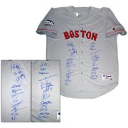 2004 Boston Red Sox Team-Signed Russell Away Jersey (Limited Edition of 204)
