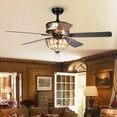 thumbnail image 3 of Orla 6-Light Baroque Tiffany 5-Blade 52-Inch Black Ceiling Fan, 3 of 4