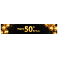 thumbnail image 1 of Golden Happy 50th Birthday Banner Background, Party Backdrop Decorations for Photography Props Birthday Party Celebration Photo Booth Decor, 1 of 4