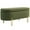 Dark Green, variant on HOMCOM Upholstered Bedroom Bench, Channel Tufted Ottoman Bench, Grey