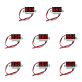 thumbnail image 1 of Mini voltímetro digital LED 0 36 pulgadas 4 5 V-30 V medidor voltios 2 cables () rojo, 1 of 8