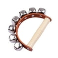 thumbnail image 6 of Handbell Hand Bells with 7pcs Jingle Bells Wood Handle Musical Instrument Toy for  Class, 6 of 7