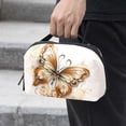 thumbnail image 2 of Butterfly USB Cable Organizer Charger Pouch Hard Drive Cases Oxford Cloth Digital Storage Bag 5.9x9.44x3.14 in Waterproof Electronics Accessories Case, 2 of 6