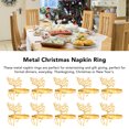 thumbnail image 6 of 10 Pcs Christmas Napkin Ring Elegant Decorative Metal Deer Napkin Ring Holder For Wedding Party Daily, 6 of 21