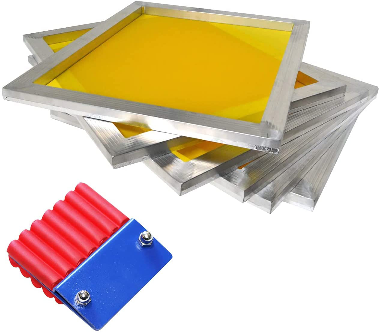 Size 9 x 20 Pre-Stretched Silk Screen Frame Aluminum Screen Printing Screens 230 Yellow Mesh 