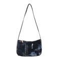 thumbnail image 1 of Sywqhk Moda Mujer Floral Letras Impresas Hombro Axila Bolso Bolsos (Negro) Sywqhk Para estrenar, 1 of 9
