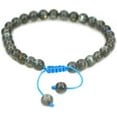 thumbnail image 1 of Bracelet Ajustable Unisexe en Perles Rondes de 6 mm en Labradorite Naturelle de Qualité A, 1 of 3