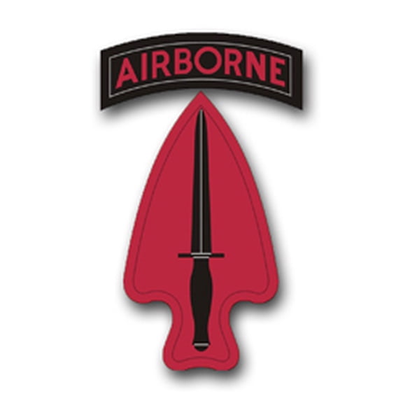 5.5 Inch U.S. Army Special Operations Command Patch Vinyl Transfer Decal