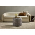 thumbnail image 2 of Loloi LPF558 Taupe Pouf with Traditional Vintage-Inspired Design for Living Room or Bedroom, 18 x 18 x 20 Inches, 2 of 5