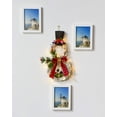 thumbnail image 3 of Husfou Christmas Decoration Lighted Wreath Snowman Wreath with Hat and Bow for Front Door Home Wall Decor, 3 of 6