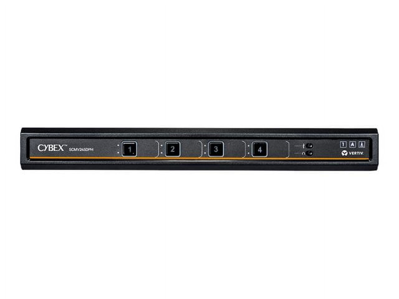 Vertiv Avocent Cybex Secure MultiViewer KVM Switch, 8 Port, Cursor Navigation Switching, NIAP Version 4.0 Certified, TAA Compliant (SCMV285DPH-400) - Switches | Universal Video Port | Multiple View...
